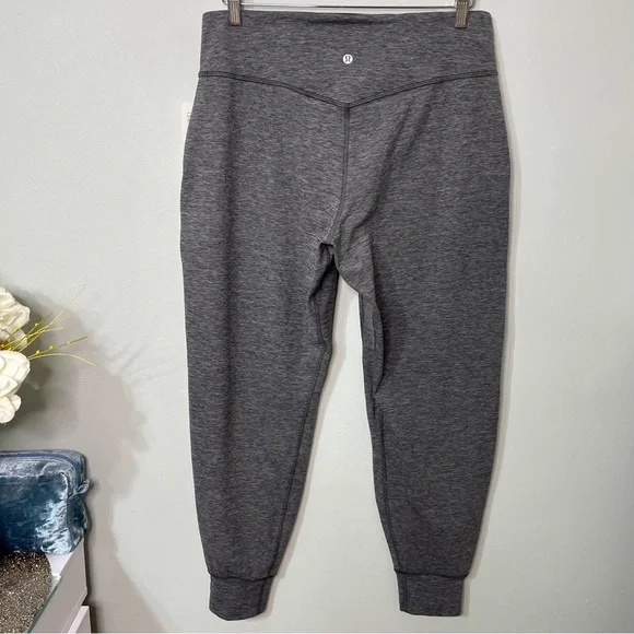 Lululemon Align High Rise Jogger Pants Heathered Graphite Grey 12 NWT - Picture 7 of 8